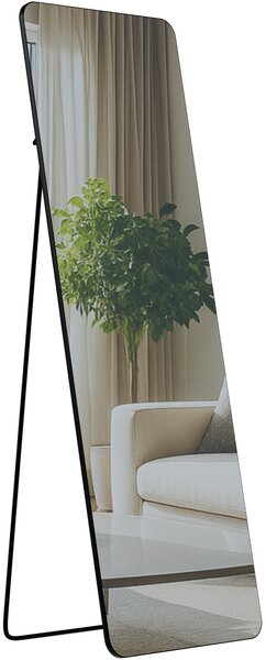 Zrcadlo Gurnee 150x50 cm - černé matné