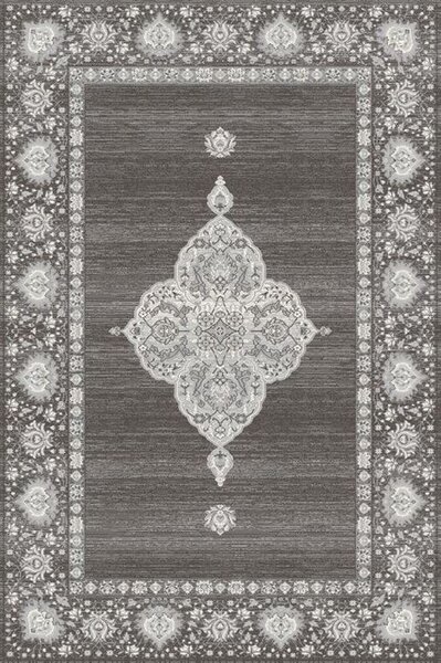 Kusový koberec vlněný Agnella Tempo Natural Karuka Grafit šedý Rozměr: 100x180 cm