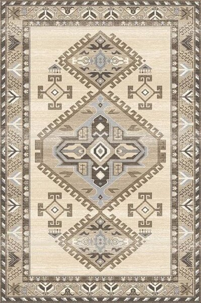 Kusový koberec vlněný Agnella Tempo Natural Kinnie béžový Rozměr: 100x180 cm