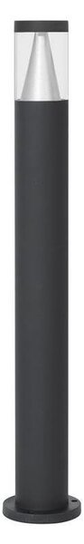 NV 9905024 Venkovní sloupkové svítidlo ROCK černý hliník stříbrný hliník a čirý akryl LED 8W 3000K 220-240V 120st. IP65 - NOVA LUCE