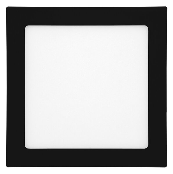 T-LED Černý vestavný LED panel hranatý 120 x 120mm 6W Barva světla: Denní bílá 102111