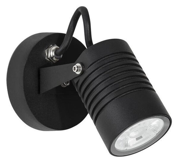 NV 9971452 Venkovní nástěnné svítidlo FEND černý hliník a sklo LED 10W 3000K 100-240V 24st. IP65 - NOVA LUCE