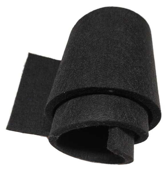 Technický filc 10 mm barva Černá, šířka 160 cm