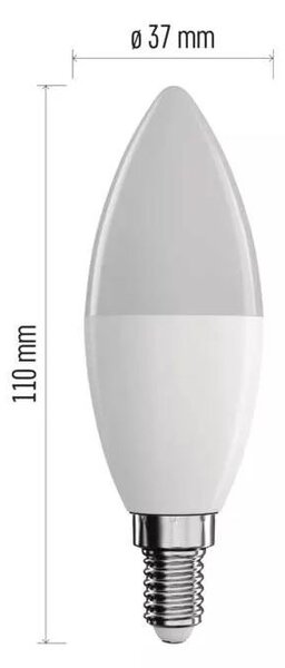 EMOS GoSmart CCT+RGB LED žárovka stmívatelná 4,8W E14 WiFi ZQW322R