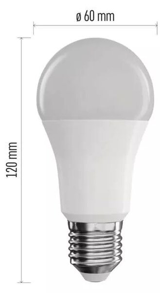 EMOS GoSmart CCT+RGB LED žárovka stmívatelná 9W E27 Zigbee ZQZ514R