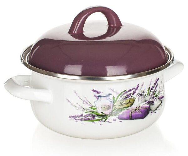 Smaltovaný kastrol BANQUET Lavender 1 l