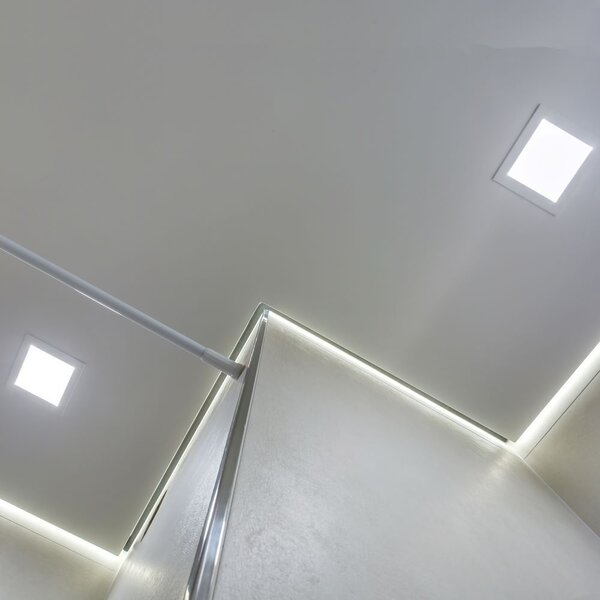 LED Solution Bílý vestavný LED panel hranatý 90 x 90mm 3W Economy Barva světla: Denní bílá 10478