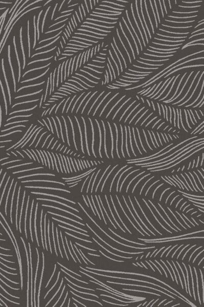 Kusový koberec vlněný Agnella Tempo Natural Fagis (binding) Listí grafitový Rozměr: 133x195 cm