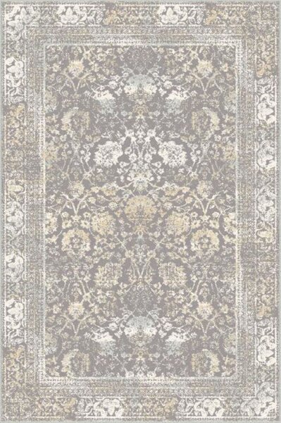 Kusový koberec vlněný Agnella Tempo Natural Brooks (binding) šedý Rozměr: 133x195 cm