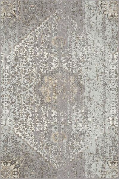 Kusový koberec vlněný Agnella Tempo Natural Huviel (binding) šedý Rozměr: 100x180 cm