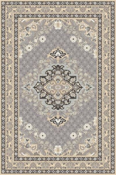 Kusový koberec vlněný Agnella Tempo Natural Alofi Szary (binding) béžový Rozměr: 133x195 cm