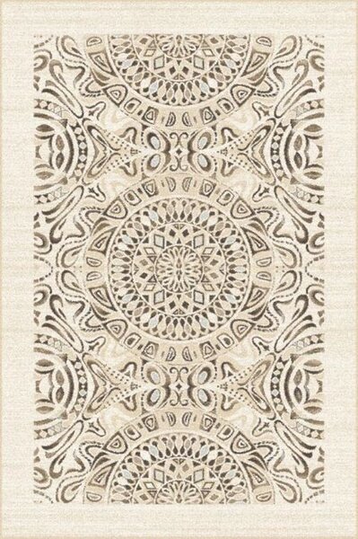 Kusový koberec vlněný Agnella Tempo Natural Tula krémový béžový Rozměr: 100x180 cm