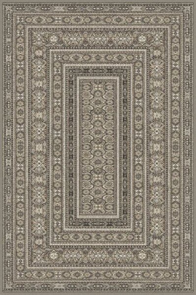 Kusový koberec vlněný Agnella Tempo Natural Tari šedý Rozměr: 100x180 cm