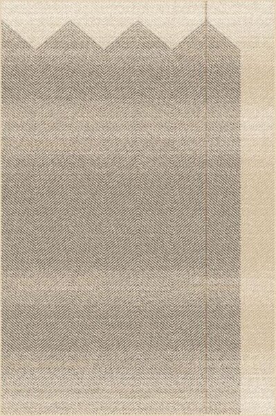 Kusový koberec vlněný Agnella Tempo Natural Sera tmavě béžový Rozměr: 133x195 cm