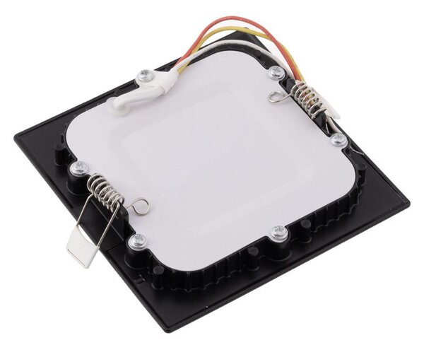 T-LED Černý vestavný LED panel hranatý 120 x 120mm 6W 24V CCT 102212