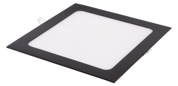 T-LED Černý vestavný LED panel hranatý 174 x 174mm 12W 24V CCT 102213