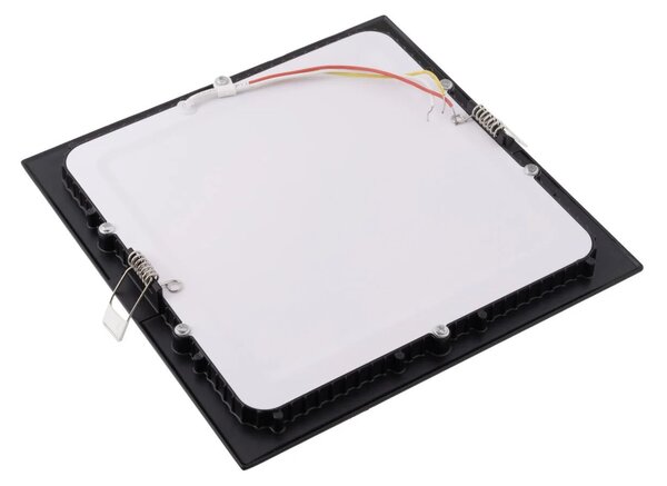 T-LED Černý vestavný LED panel hranatý 225 x 225mm 18W 24V CCT 102214