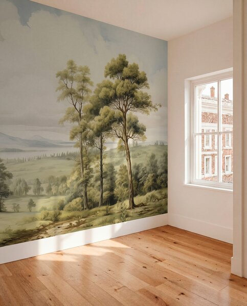 Fototapety Moderní akvarelová krajina, Fototapety příroda, w02978 : uwalls.cz