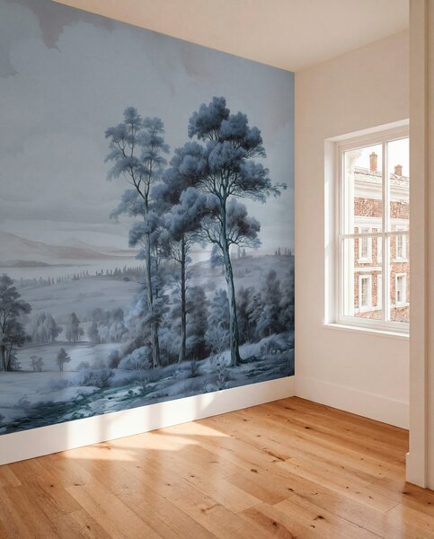 Fototapety Moderní akvarelová krajina, Fototapety příroda, w02978v1 : uwalls.cz