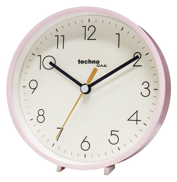 TechnoLine Nástěnné růžové hodiny Modell H