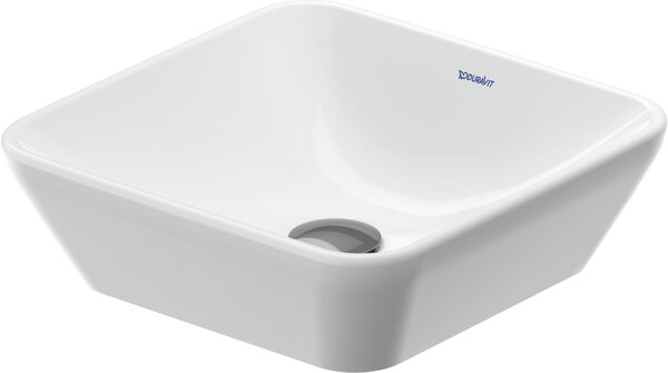 Duravit D-Neo umyvadlo 40x40 cm čtvercový na pult bílá lesk 2397400070
