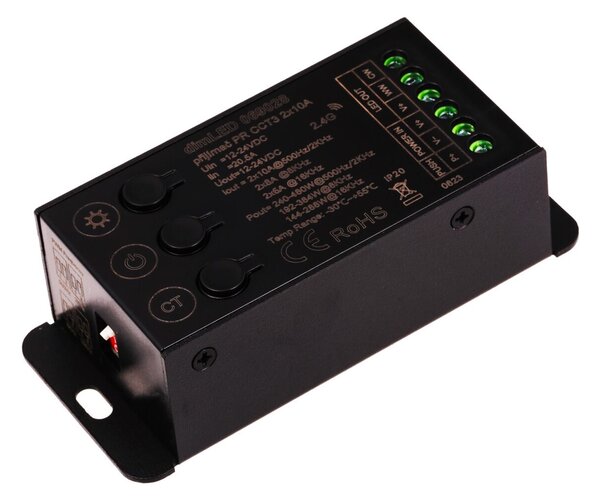 T-LED DimLED přijímač a stmívač pro CCT LED pásky, 4 PWM frekvence 069028