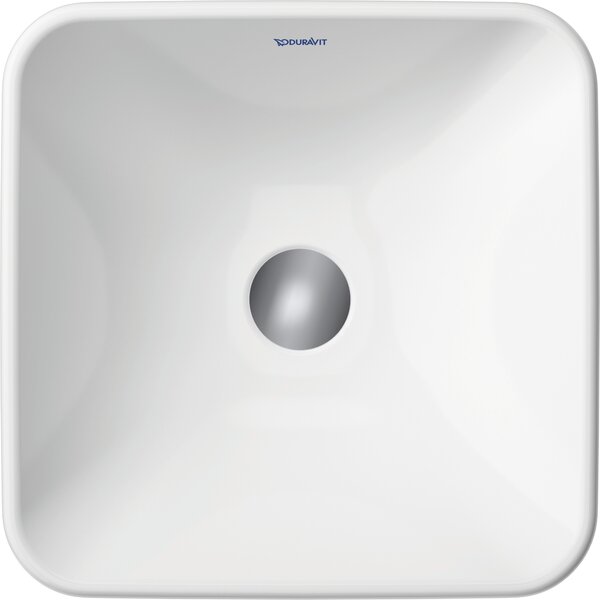 Duravit D-Neo umyvadlo 40x40 cm čtvercový na pult bílá lesk 2397400070