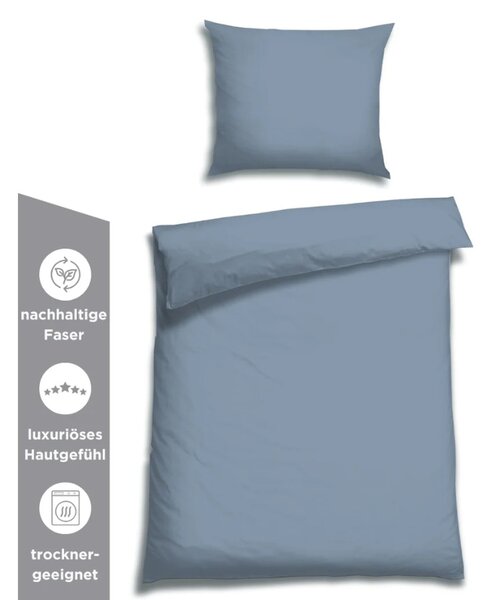 Florella Saténové povlečení Edel Tencel Denim Rozměr: 70x90 + 140x200 cm
