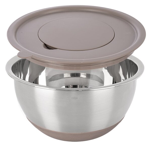 Šlehací mísa s víkem BEIGE pr. 21,7 cm