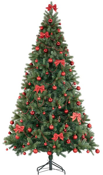 Tectake Umělý vánoční stromek Prancer, vstřikované jehly - 210 cm