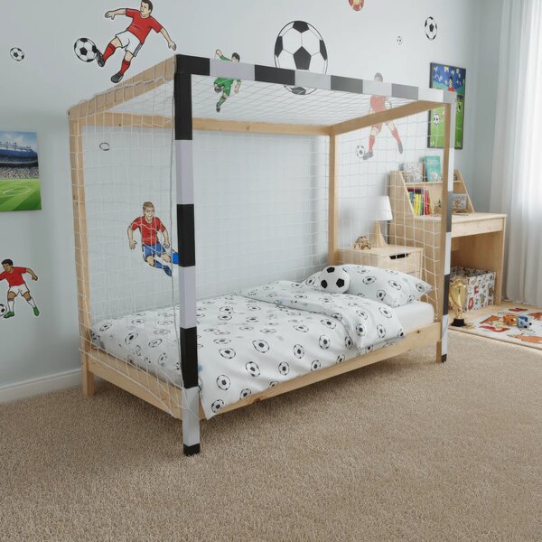 FUTAL POSTEL DREVENA 90X200 BIELA+CIER+PRIR B12171