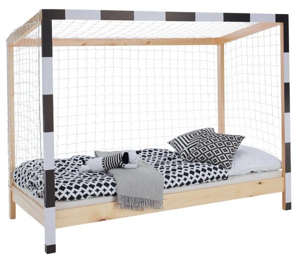 FUTAL POSTEL DREVENA 90X200 BIELA+CIER+PRIR B12171