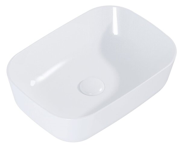 Elita Reni umyvadlo 45.5x32.5 cm obdélníkový na pult bílá lesk RE040800038060