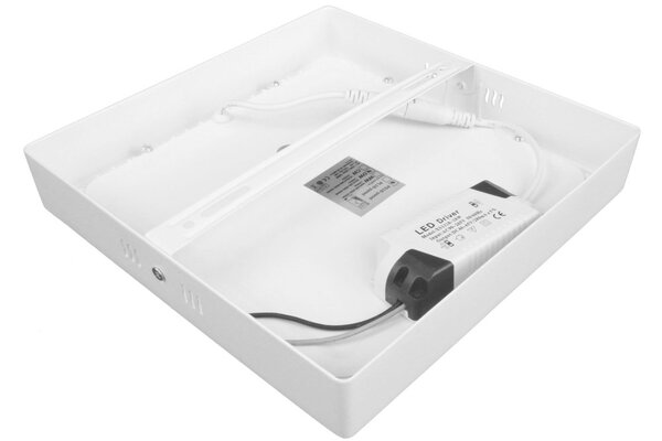 T-LED Bílý přisazený LED panel hranatý 170 x 170mm 12W Barva světla: Teplá bílá 10274
