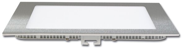 Ecolite Stříbrný vestavný LED panel hranatý 120 x 120mm 6W Barva světla: Denní bílá LED-WSQ-6W/41/CHR