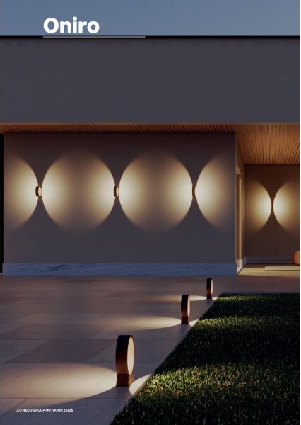 Redo 91067 - LED Venkovní lampa ONIRO LED/15W/230V 49,5 cm CRI 90 IP65 hnědá
