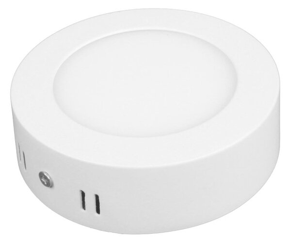 T-LED Bílý přisazený LED panel kulatý 120mm 6W Barva světla: Teplá bílá 10280