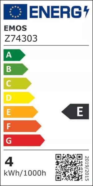 EMOS LED žárovka Filament 4,5W E27 kulatá Z58032