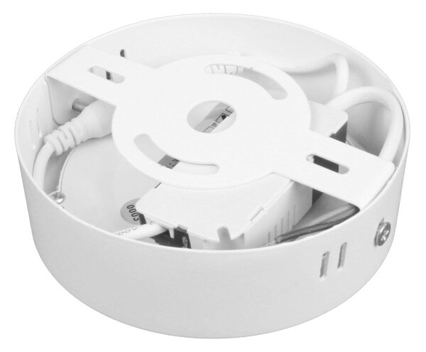 T-LED Bílý přisazený LED panel kulatý 120mm 6W Barva světla: Teplá bílá 10280