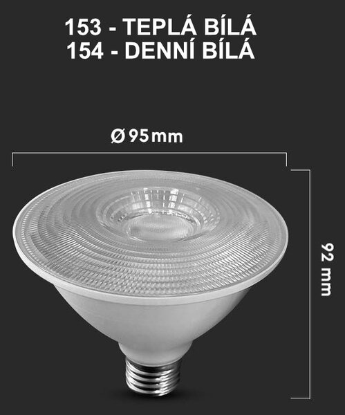 LED Solution LED žárovka 11W E27 PAR30 40° Barva světla: Denní bílá 154