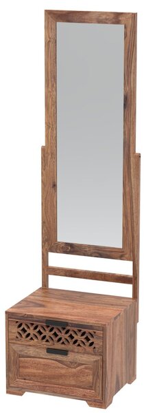 Toaletní stolek se zrcadlem Mira 50x175x40 z indického masivu palisandr