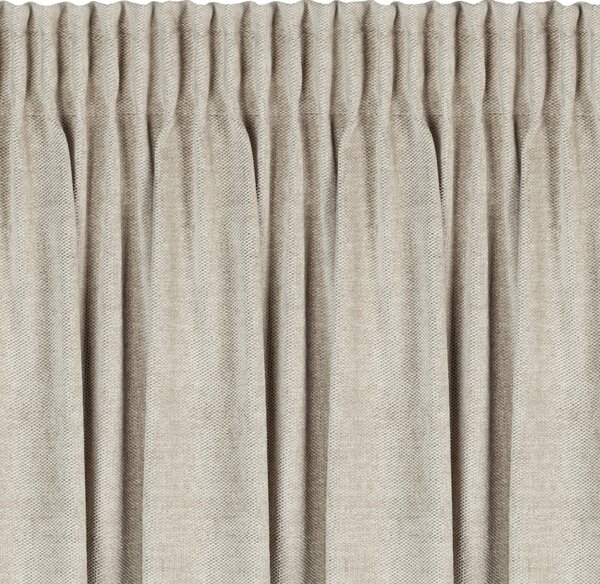 ZATEMŇOVACÍ ZÁVĚS NA PÁSCE NESKA 140X270 CM SVĚTLEBÉŽOVÁ