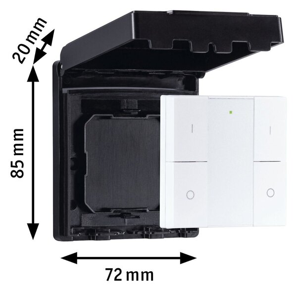 P 50137 Vypínač Smart Home Zigbee On/Off/Dimm venkovní černá - PAULMANN