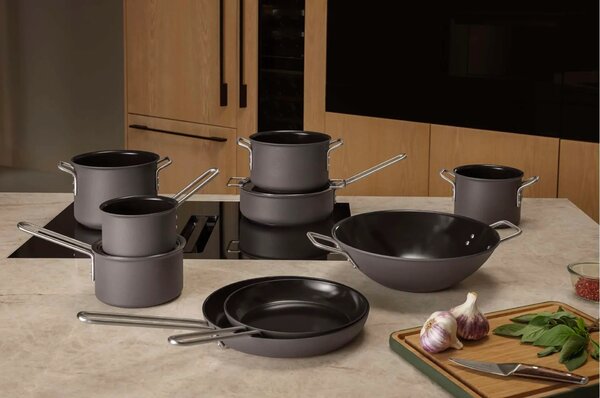 Eva Solo hrnec 16 cm 2,5 l Greyline Ceramic nepřilnavý – hrnec s keramickým povrchem pro každodenní vaření