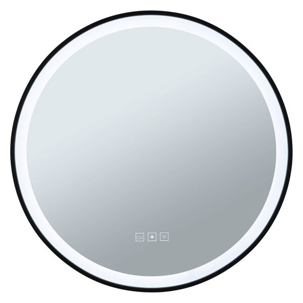 P 71088 LED zrcadlo s osvětlením Mirra IP44 CCT 230V 11,5W stmívatelné černá/zrcadlo - PAULMANN