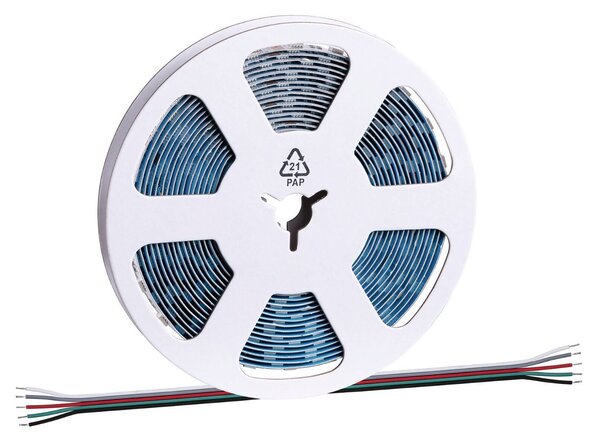 P 76012 Pro LED Strip Silver P25 830 5m 75W 300lm/m 60LEDs/m RGBW - PAULMANN