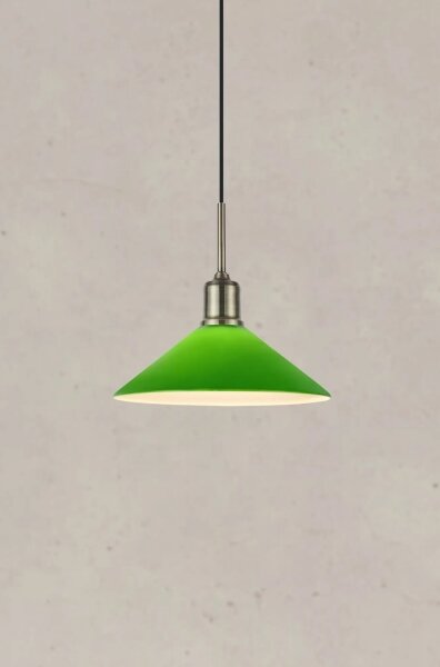 Markslöjd 108868 - Lustr na lanku VELA 1xE27/40W/230V mosaz/zelená