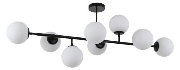 Lustr na tyči DORADO 8xE14/40W/230V černá