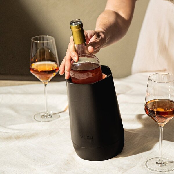 Chladicí nádoba na víno s aktivní vložkou HEXO, Vacu Vin, černá, 36484606
