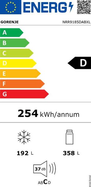 Americká lednice GORENJE NRR9185DABXL + 15 let záruka na kompresor po registraci